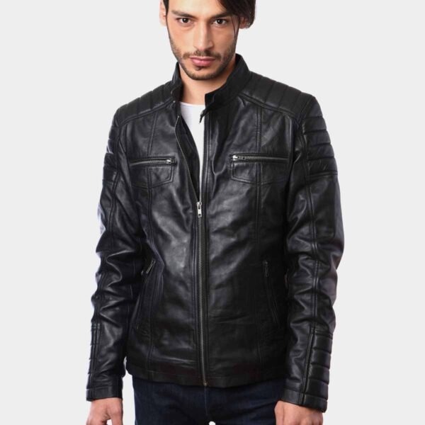 Mens Fashion Bikers Real Leather Jacket