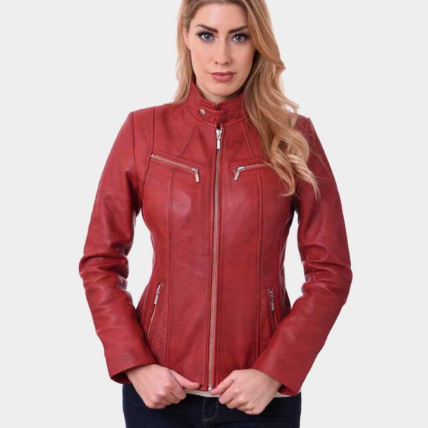 Women Bikers Real Leather Jacket