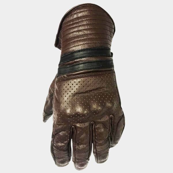 Retro Style Leather Motorcycle Gloves