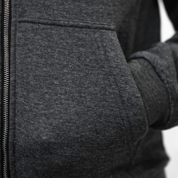 Men Reinforced Hoodies for Bikers Zipper