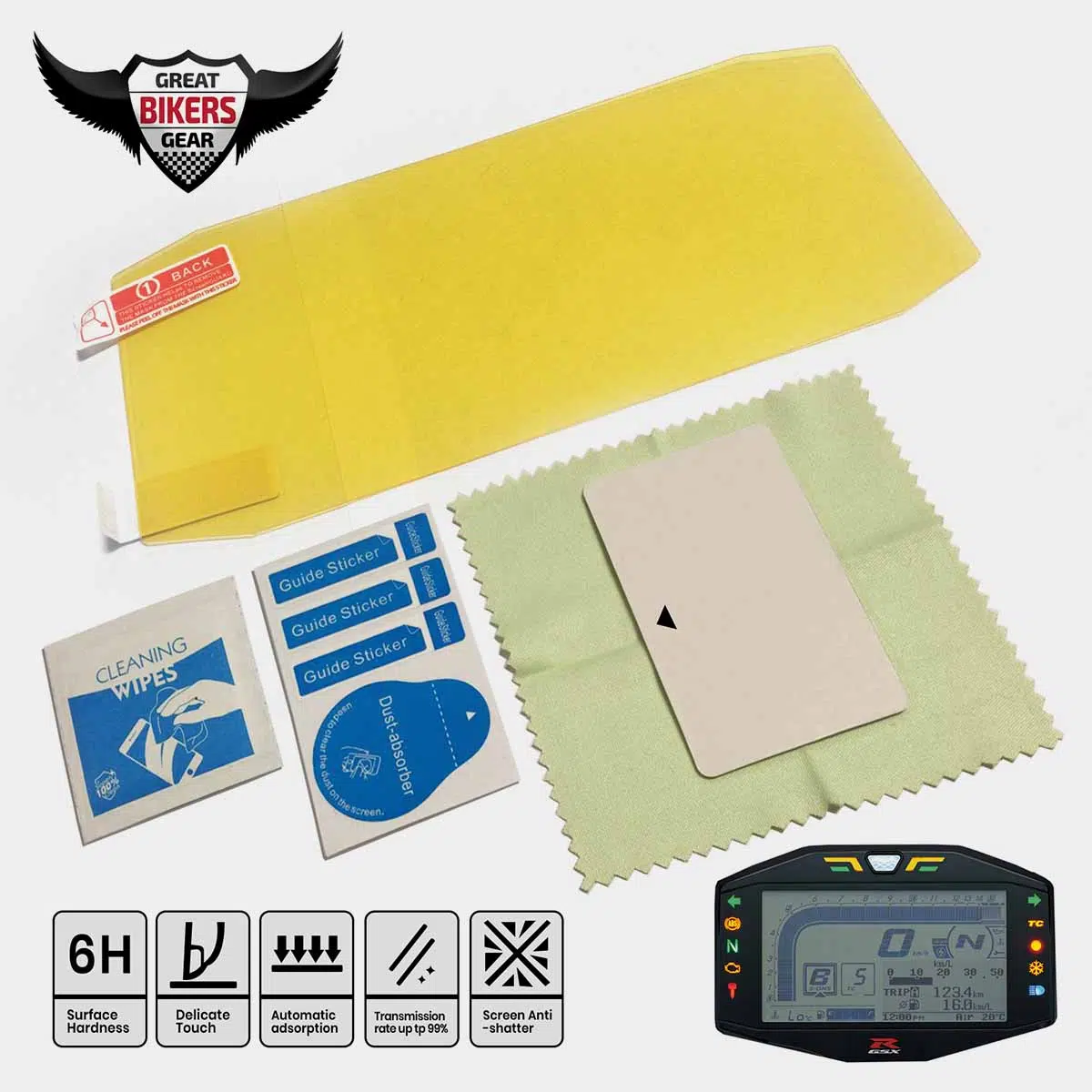 Suzuki GSXR1000(R) (2017+) / katana (2019+) NANO GLASS Screen Protector