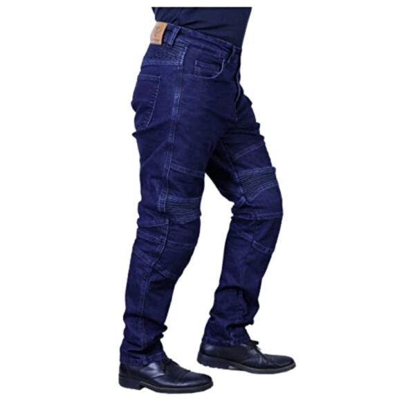 32 GBG Engineered Blue Motorcycle Armour Trouser Jeans with Protective Lining Slim Fit Stretch 