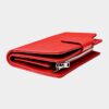 Ladies Purse RFID Blocking Wallet Card Holder Phone Holder Women Leather Purse Red Leather RFID Wallet Vintage Clutch With Zip Coin Pocket