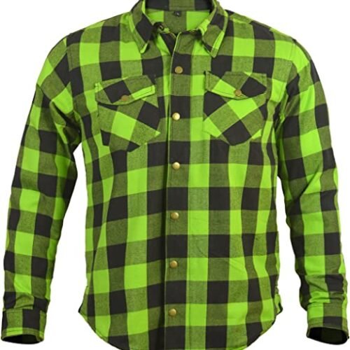 Kevlar Motorcycle Shirt Fully Reinforced with Protective Aramid Lining