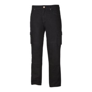 Mens Black Cargo Trousers