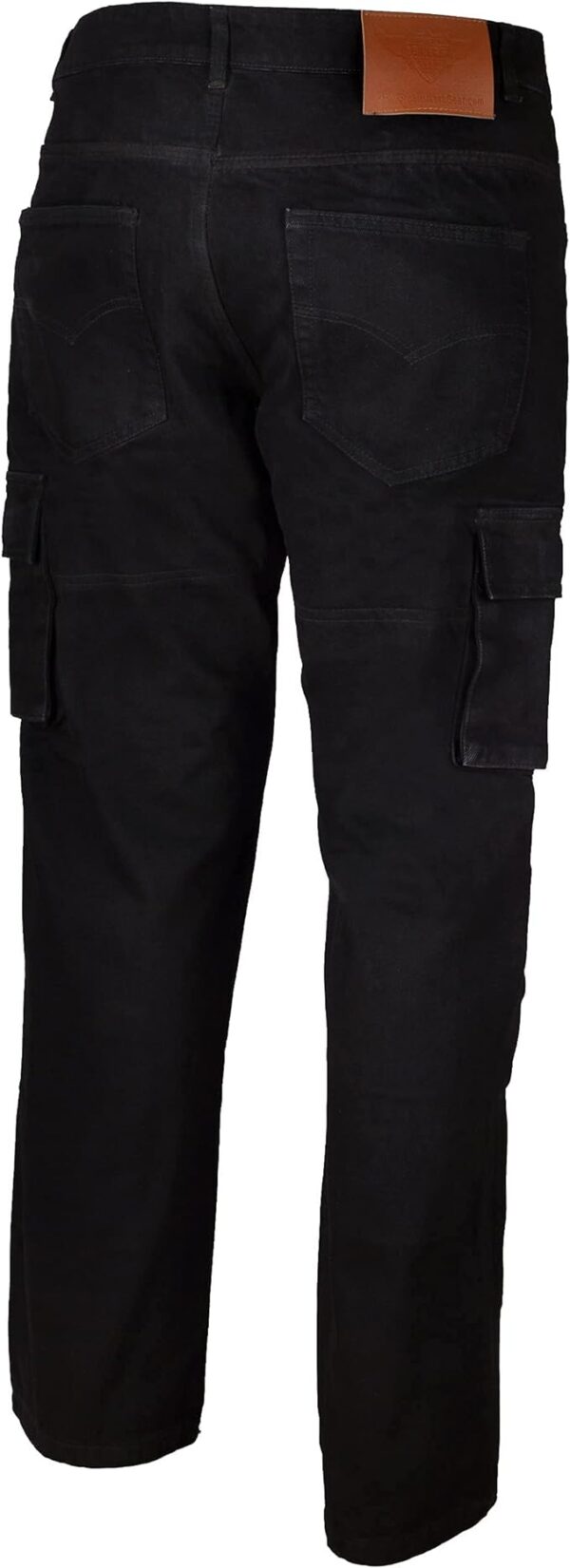 Black Plain Cargo Trousers