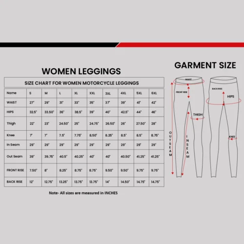 Ladies Motorcycle Kevlar Leggings
