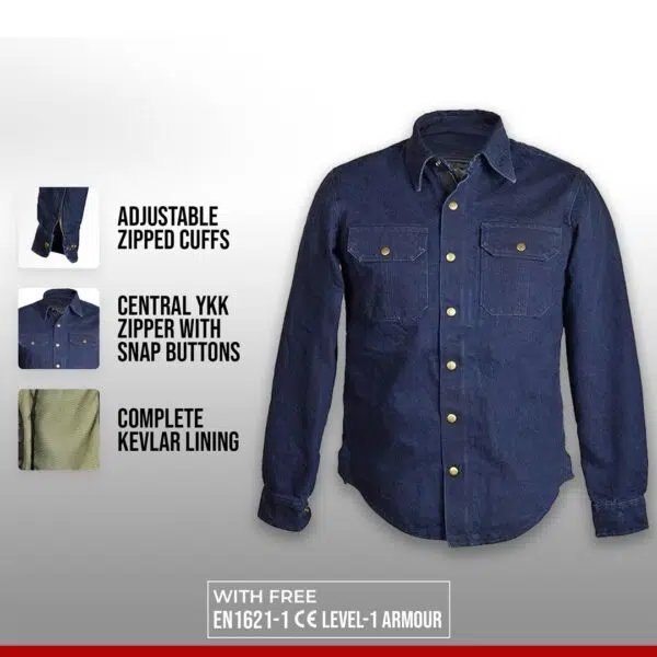 Compact Motorcycle Kevlar Shirt