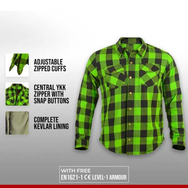 Neon Green Nomad Kevlar Shirt
