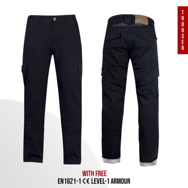 Kevlar Motorcycle Trousers Black