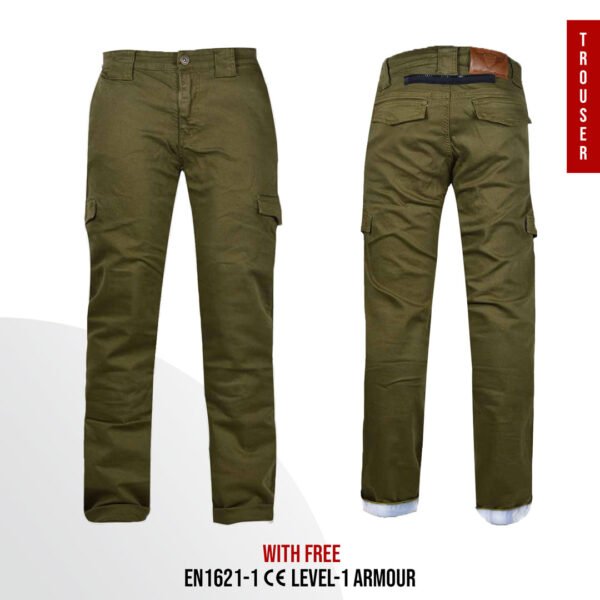 Kevlar Motorcycle Trousers Green