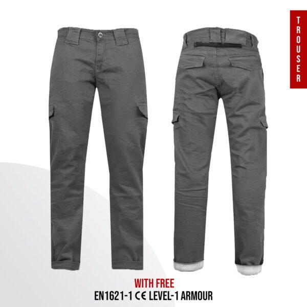 Kevlar Motorcycle Trousers Grey