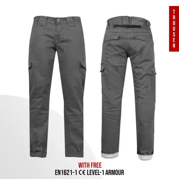 Kevlar Motorcycle Trousers Grey
