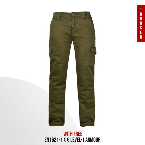Kevlar Motorcycle Trousers Green