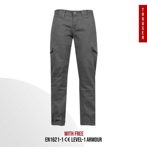 Kevlar Motorcycle Trousers Grey