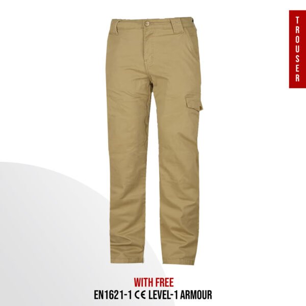Kevlar Motorcycle Trousers Khaki