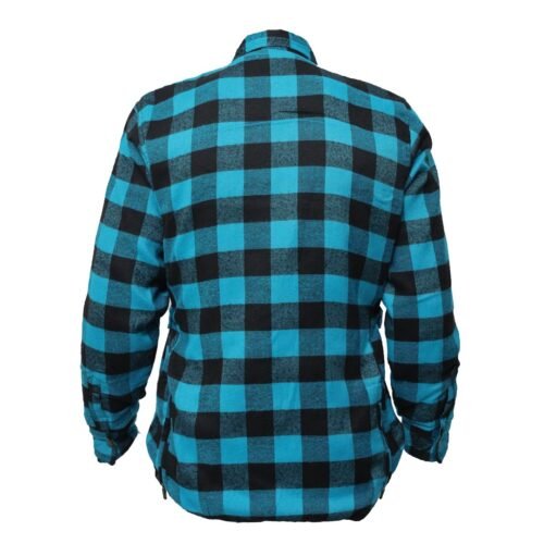 Ladies chekered blue black back