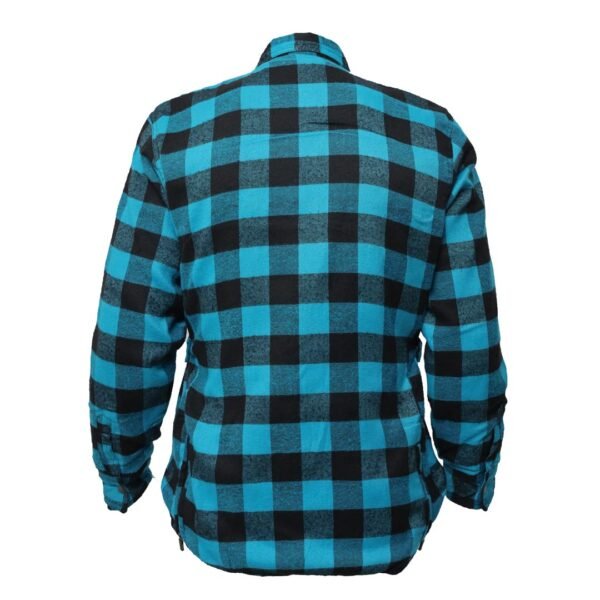 Ladies chekered blue black back