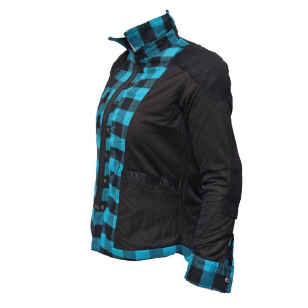 Ladies chekered blue black inner