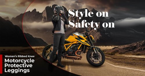 Ribbed Knee Motorcycle kevlar leggings