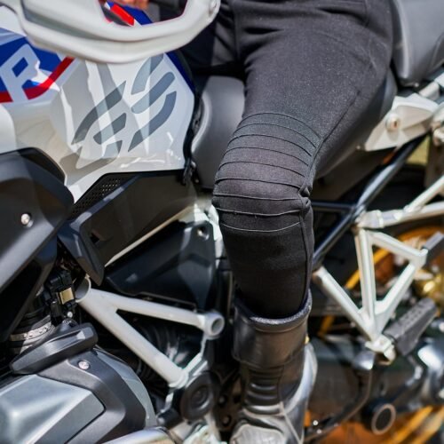 Ribbed Knee Motorcycle kevlar leggings